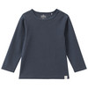 Baby Langarmshirt mit Rippstruktur dunkelblau