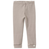 Baby Leggings mit Rippstruktur braun / hellbeige