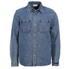 Herenjeanshemd van raw denim