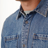 Herenjeanshemd van raw denim