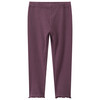 Baby Leggings mit Rippstruktur dunkellila