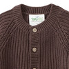 Newborn Strickjacke mit Rippstruktur