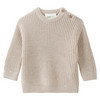 Newborn Strickpullover mit Rippstruktur hellbeige