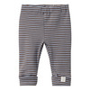 Newborn Leggings mit Rippstruktur dunkelbraun / blau