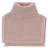 Mädchen Schalkragen mit Rippstruktur rosa