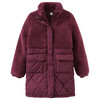 Mädchen Jacke mit Teddyplüsch beere