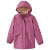 Mädchen Parka mit Plüschfutter dunkelrosa