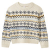 Jungen Strickpullover mit Norwegermuster