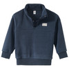 Jungen Fleeceshirt mit Troyerkragen