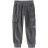 Jungen Thermo-Cordhose mit Elastikbund grau