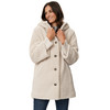 Dames-teddyjas met knoopsluiting