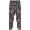 Mädchen Strickleggings mit Norwegermuster dunkelgrau