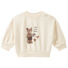 Newborn Sweatshirt mit Bären-Print creme
