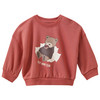 Newborn Sweatshirt mit Bären-Print hellrot