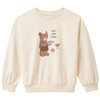 Kinder Sweatshirt mit Bären-Print creme
