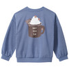 Kinder Sweatshirt mit Bären-Print blau