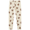 Kinder Leggings mit Rippstruktur cremeweiss