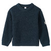 Jungen Pullover aus Chenille dunkelblau
