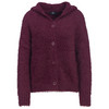 Damesvest met capuchon donkerpaars