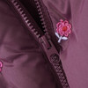 Mädchen Pufferjacke mit Blumen-Motiven