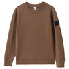 Jungen Strickpullover mit Viskose dunkelbraun