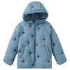 Jungen Pufferjacke mit Bären-Motiven hellblau