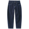 Jongensjeans met wijd been van raw denim