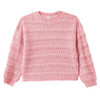 Mädchen Strickpullover unifarben rosa