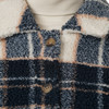Damen Teddyjacke mit Karo-Muster