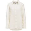 Damesblouse van mousseline in effen kleur