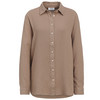 Damen Musselin-Bluse unifarben