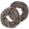 2 Damen Rundschals mit Crinkle-Struktur braun
