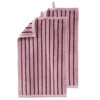 2 Gästehandtücher aus Bio-Baumwolle rosa
