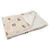 Musselin-Decke mit Teddyfleece
