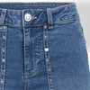 Damen Wide-Leg-Jeans mit Nieten Applikation