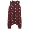Baby Schlafoverall mit Bein und Allover-Print