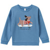 Jungen Sweatshirt mit Wendepailletten blau