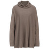 Damen Woll-Pullover mit Rollkragen hellbraun