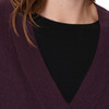 Damen Woll-Pullover mit V-Ausschnitt