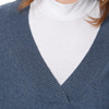 Damen Woll-Pullover mit V-Ausschnitt
