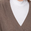 Damen Woll-Pullover mit V-Ausschnitt