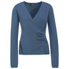 Damen Strickpullover in Wickel-Optik
