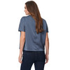 Satijnen damesblouse met plooidetail