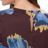 Damen Satinbluse mit Allover-Print