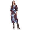 Damen Satinkleid mit Allover-Print