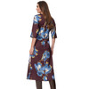 Damen Satinkleid mit Allover-Print