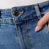 Damen Wide-Leg-Jeans aus Raw-Denim