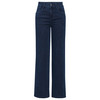 Damen Wide-leg-Jeans im Five-Pocket-Style dunkelblau