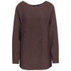 Damen Pullover mit Fledermausärmeln braun