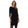 Damen Samtkleid mit 3/4-Arm